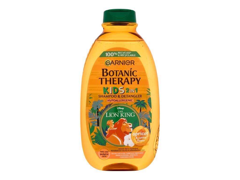 Shampoo ja hoitoaine yhdessä lapsille Garnier Botanic Therapy Disney Kids 2in1 400 ml hinta ja tiedot | Shampoot | hobbyhall.fi