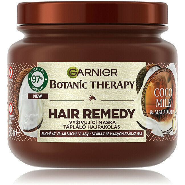 Ravitseva hiusnaamio Garnier Botanic Therapy Coco Milk & Macadamia 3-in1 340 ml hinta ja tiedot | Naamiot, öljyt ja seerumit | hobbyhall.fi