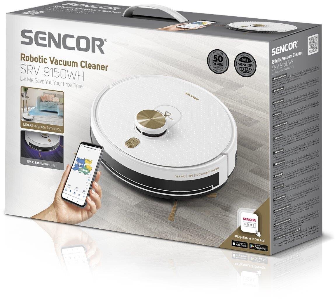 Sencor SRV 9150WH hinta ja tiedot | Robotti-imurit | hobbyhall.fi