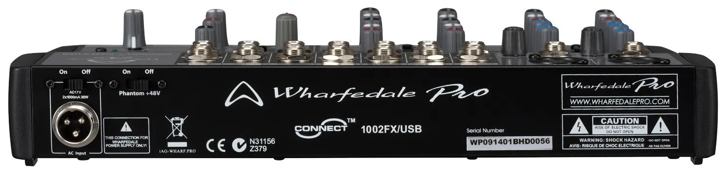 Wharfedale Connect 1002USB/FX -mikseripöytä hinta ja tiedot | DJ-laitteet | hobbyhall.fi