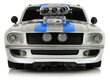 Lean toys R/C urheiluauto 1:16 Silver Blue Stripes Pilot hinta ja tiedot | Poikien lelut | hobbyhall.fi