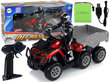 Lean toys ATV perävaunulla 1:10 Off-Road Red 2.4G hinta ja tiedot | Poikien lelut | hobbyhall.fi