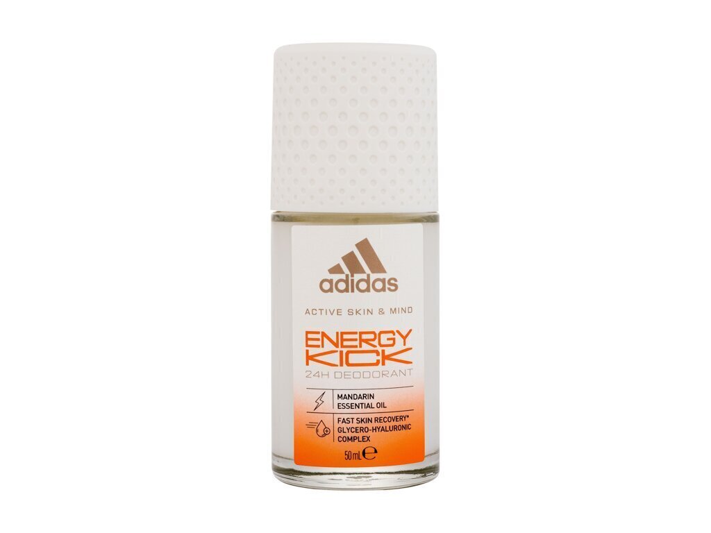 Adidas Energy Kick - Roll-on-deodorantti, 24 h, 50 ml hinta ja tiedot | Deodorantit | hobbyhall.fi