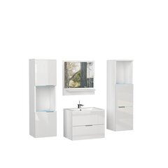 Kylpyhuonesarja ADRK Furniture, valkoinen hinta ja tiedot | Kylpyhuonekalusteet | hobbyhall.fi