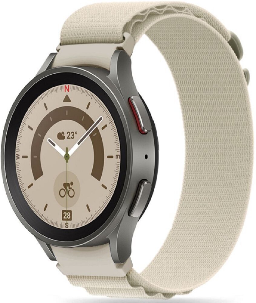 Tech-Protect Samsung Galaxy Watch 4/5/5 Pro, beige hinta ja tiedot | Älykellojen ja aktiivisuusrannekkeiden lisätarvikkeet | hobbyhall.fi