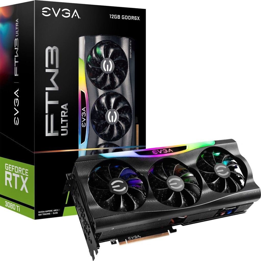 EVGA GeForce RTX 3080 Ti FTW3 Ultra Gaming (12G-P5-3967-KR) hinta ja tiedot | Näytönohjaimet | hobbyhall.fi