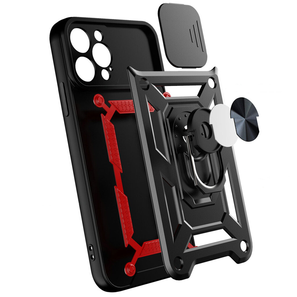 Hybrid Armor Camshield, iPhone 13 Pro Max, sininen hinta ja tiedot | Puhelimen kuoret ja kotelot | hobbyhall.fi