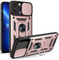 Hybrid Armor Camshield, iPhone 13 Pro, vaaleanpunainen hinta ja tiedot | Puhelimen kuoret ja kotelot | hobbyhall.fi
