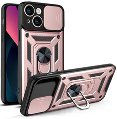 Hybrid Armor Camshield, iPhone 13, vaaleanpunainen hinta ja tiedot | Puhelimen kuoret ja kotelot | hobbyhall.fi