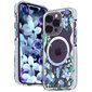 Kingxbar Flora Series iPhone 14 Pro MagSafe, sininen hinta ja tiedot | Puhelimen kuoret ja kotelot | hobbyhall.fi