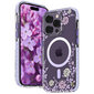 Kingxbar Flora Series iPhone 14 MagSafe, violetti hinta ja tiedot | Puhelimen kuoret ja kotelot | hobbyhall.fi