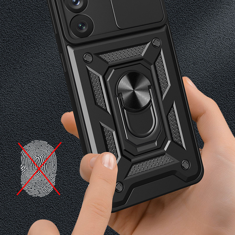 Hybrid Armor Camshield Samsung Galaxy S23 Ultra, sininen hinta ja tiedot | Puhelimen kuoret ja kotelot | hobbyhall.fi