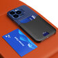 Leather Stand iPhone 14 Pro Max, sininen hinta ja tiedot | Puhelimen kuoret ja kotelot | hobbyhall.fi