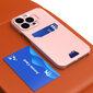 Leather Stand iPhone 14 Pro Max, vaaleanpunainen hinta ja tiedot | Puhelimen kuoret ja kotelot | hobbyhall.fi