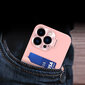 Leather Stand iPhone 14 Pro Max, vaaleanpunainen hinta ja tiedot | Puhelimen kuoret ja kotelot | hobbyhall.fi