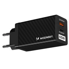 Wozinsky 65W GaN, QC 3.0 PD (WWCG01) hinta ja tiedot | Puhelimen laturit | hobbyhall.fi