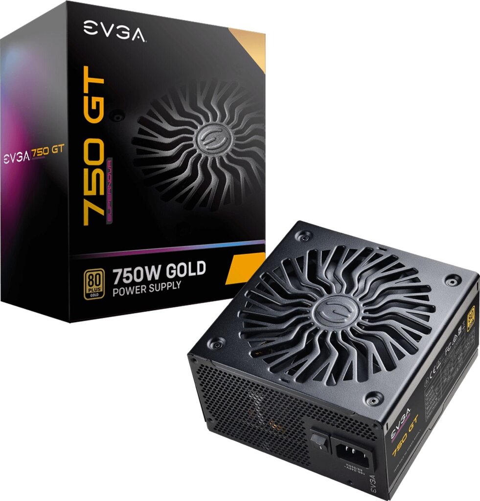 EVGA SuperNOVA 750 GT, 750W, 80 Plus Gold hinta ja tiedot | Virtalähteet | hobbyhall.fi