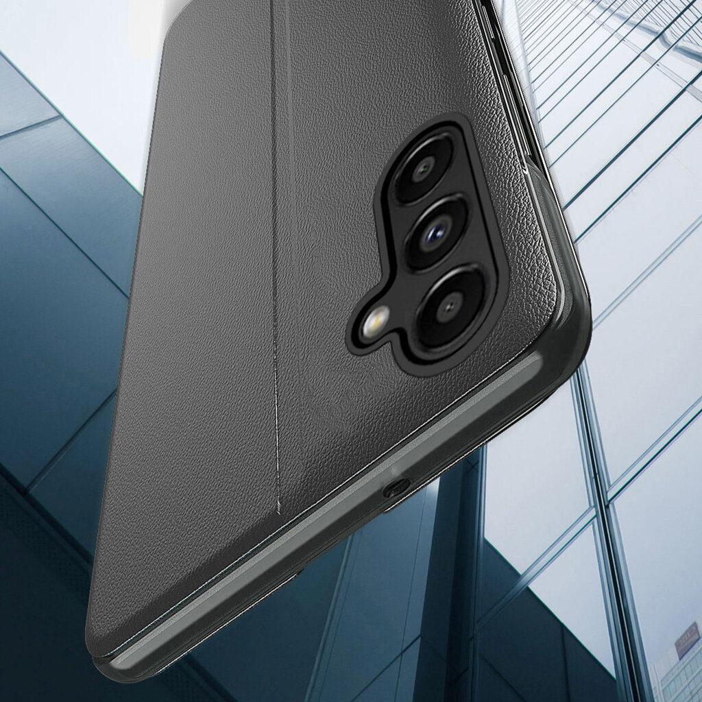 Eco Leather View Samsung Galaxy S23, musta hinta ja tiedot | Puhelimen kuoret ja kotelot | hobbyhall.fi