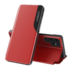 Eco Leather View Samsung Galaxy S23 Ultra, punainen hinta ja tiedot | Puhelimen kuoret ja kotelot | hobbyhall.fi