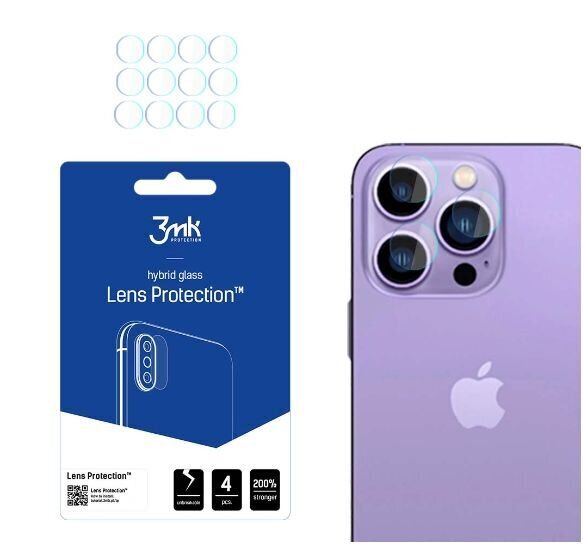3MK Kameran suojus Apple iPhone 14 Pro/14 Pro Maxille hinta ja tiedot | Näytönsuojakalvot ja -lasit | hobbyhall.fi