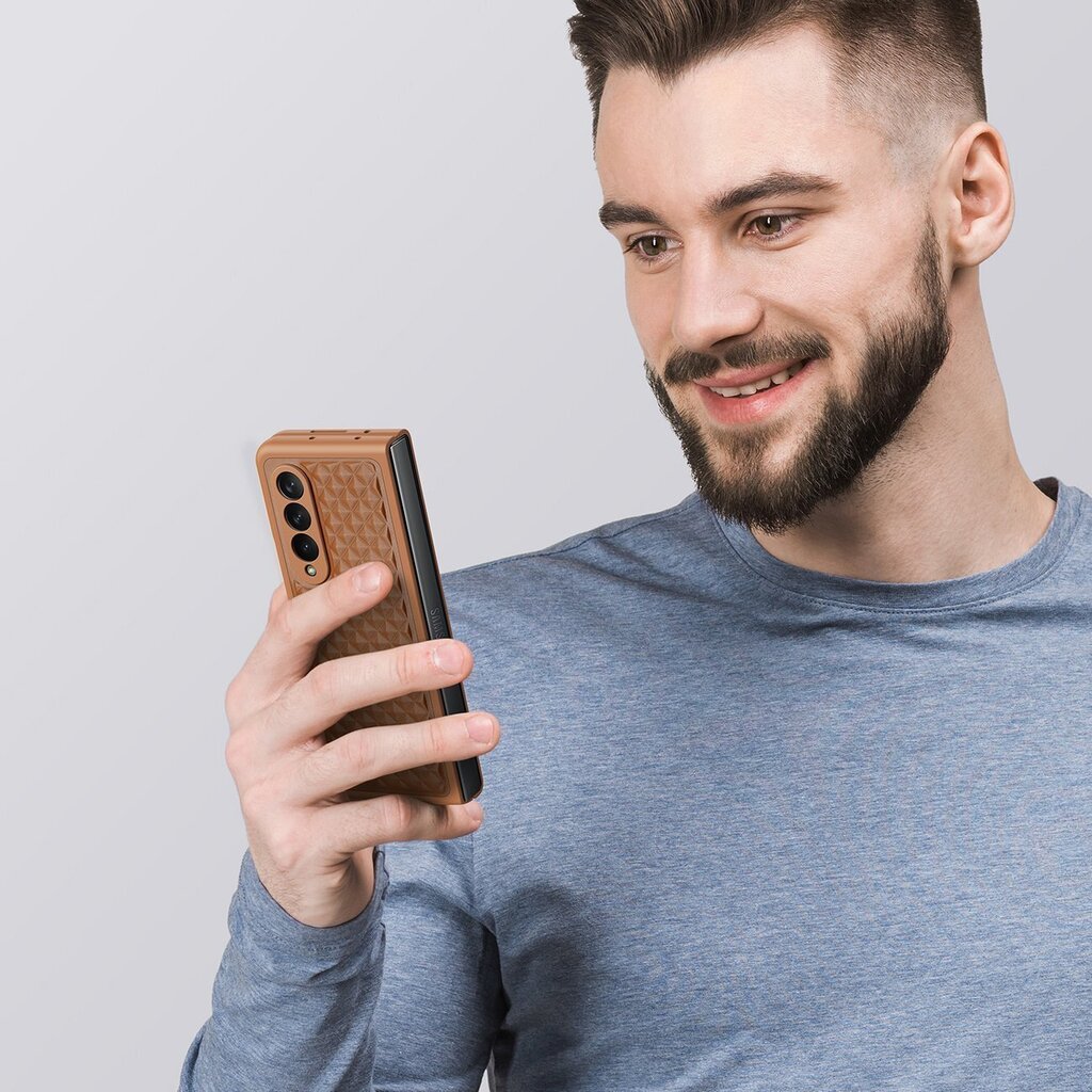 Dux Ducis Venice suojakuori mallille Samsung Galaxy Z Fold 4, ruskea hinta ja tiedot | Puhelimen kuoret ja kotelot | hobbyhall.fi