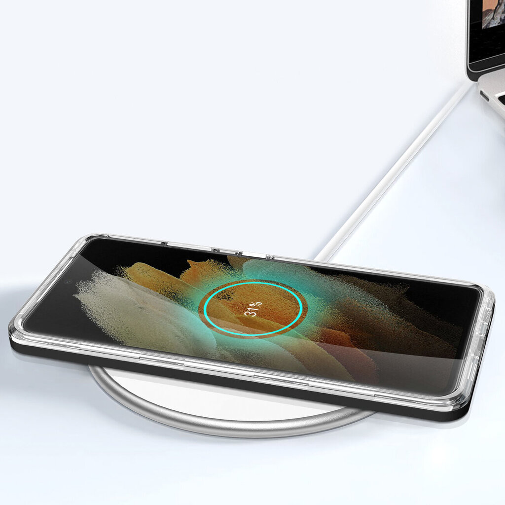 Clear 3in1, Samsung Galaxy S23 Ultra, musta hinta ja tiedot | Puhelimen kuoret ja kotelot | hobbyhall.fi