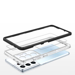 Clear 3in1, Samsung Galaxy S23 Ultra, musta hinta ja tiedot | Puhelimen kuoret ja kotelot | hobbyhall.fi