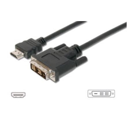 AK 639 HDMI-kaapeli A uros - DVI-D A uros 2m hinta ja tiedot | Kaapelit ja adapterit | hobbyhall.fi