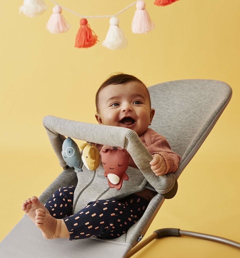 Babybjörn sitteri Bliss Bundle vaaleanharmaa, 3D Jersey/toy hinta ja tiedot | Sitterit | hobbyhall.fi