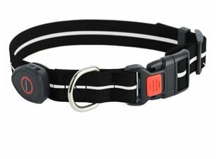 Valaistu LED-kaulapanta - Signaalikellari MT7115 (musta) hinta ja tiedot | Koiran valjaat ja kaulapannat | hobbyhall.fi