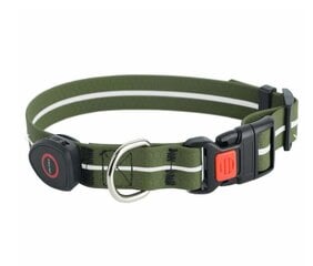 Hehkuva LED-koiran kaulus - signaalikellari MT7117 (armeijan vihreä) hinta ja tiedot | Koiran valjaat ja kaulapannat | hobbyhall.fi