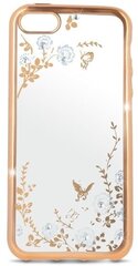 Suojakuori Beeyo Glamour Series Secret Garden Samsung Galaxy J5 (J510F) (2016), läpinäkyvä/kulta hinta ja tiedot | Puhelimen kuoret ja kotelot | hobbyhall.fi