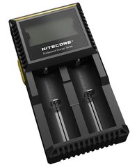 Yleislaturi NITECORE D2 EU IMR\ Li-ion\ LiFePO4\ Ni-MH\ Ni-Cd (AA, AAA, AAAA, C) hinta ja tiedot | Nitecore Valaistus ja sähkölaitteet | hobbyhall.fi