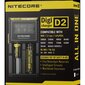 Yleislaturi NITECORE D2 EU IMR\ Li-ion\ LiFePO4\ Ni-MH\ Ni-Cd (AA, AAA, AAAA, C) hinta ja tiedot | Paristolaturit | hobbyhall.fi