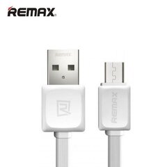 Remax Super Flat Universal Micro USB data- ja latauskaapeli 1m valkoinen (OEM) hinta ja tiedot | Puhelinkaapelit | hobbyhall.fi