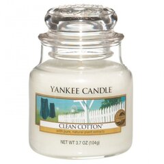 Aromaattinen kynttilä Yankee Candle Clean Cotton, 105 g hinta ja tiedot | Kynttilät ja kynttilänjalat | hobbyhall.fi