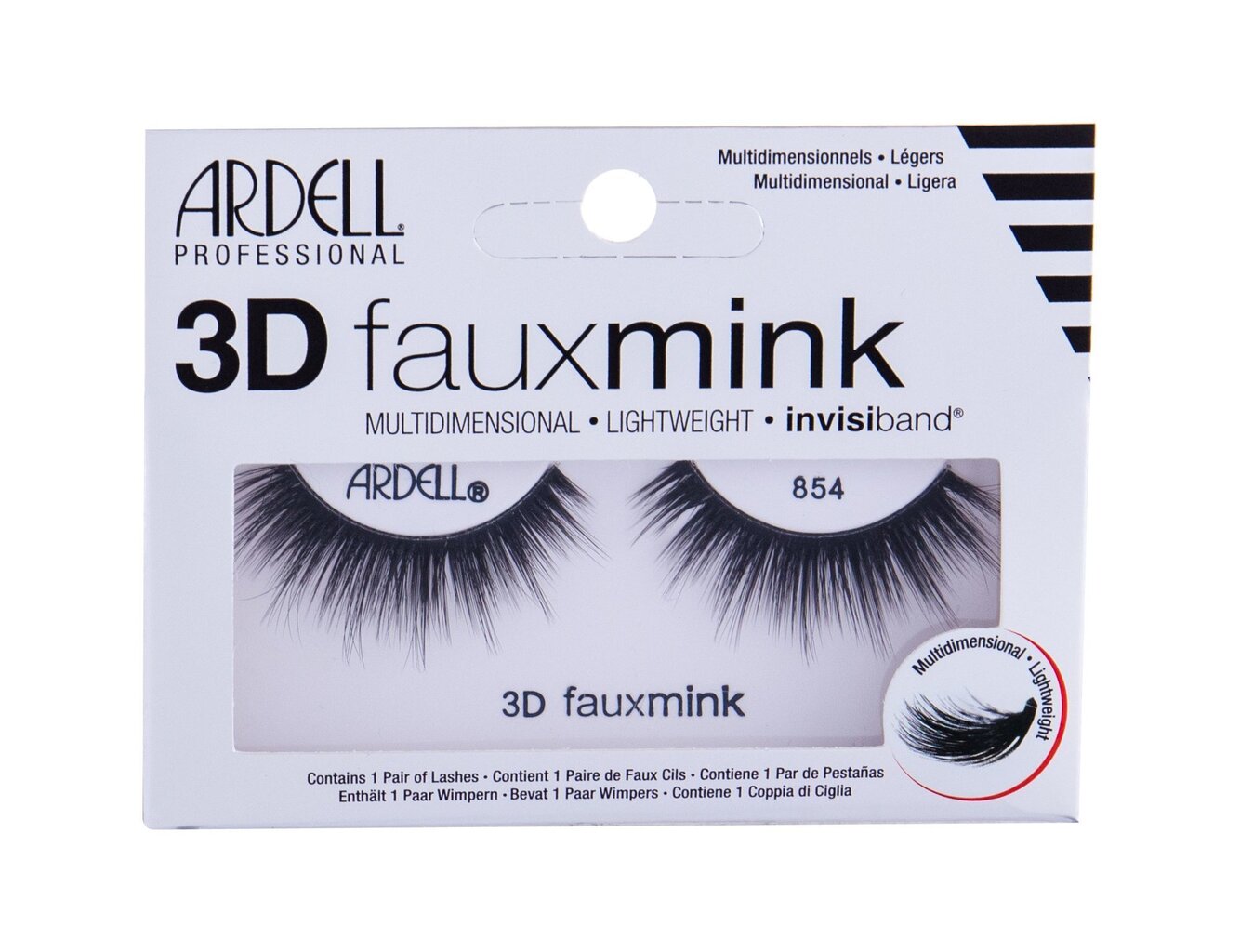 Tekoripset Ardell 3D Faux Mink Lashes Black 854 hinta ja tiedot | Irtoripset ja ripsentaivuttimet | hobbyhall.fi