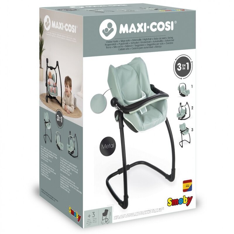 Setti nukelle Smoby Maxi Cosi Quinny 3in1 Baby Carrier Rocker hinta ja tiedot | Tyttöjen lelut | hobbyhall.fi