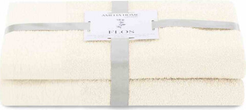 Ameliahome TOWEL/AH/FLOS/CREAM/SET50x90+70x130 hinta ja tiedot | Pyyhkeet | hobbyhall.fi