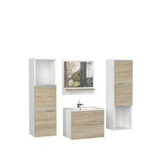 Kylpyhuonesarja ADRK Furniture, ruskea hinta ja tiedot | Kylpyhuonekalusteet | hobbyhall.fi