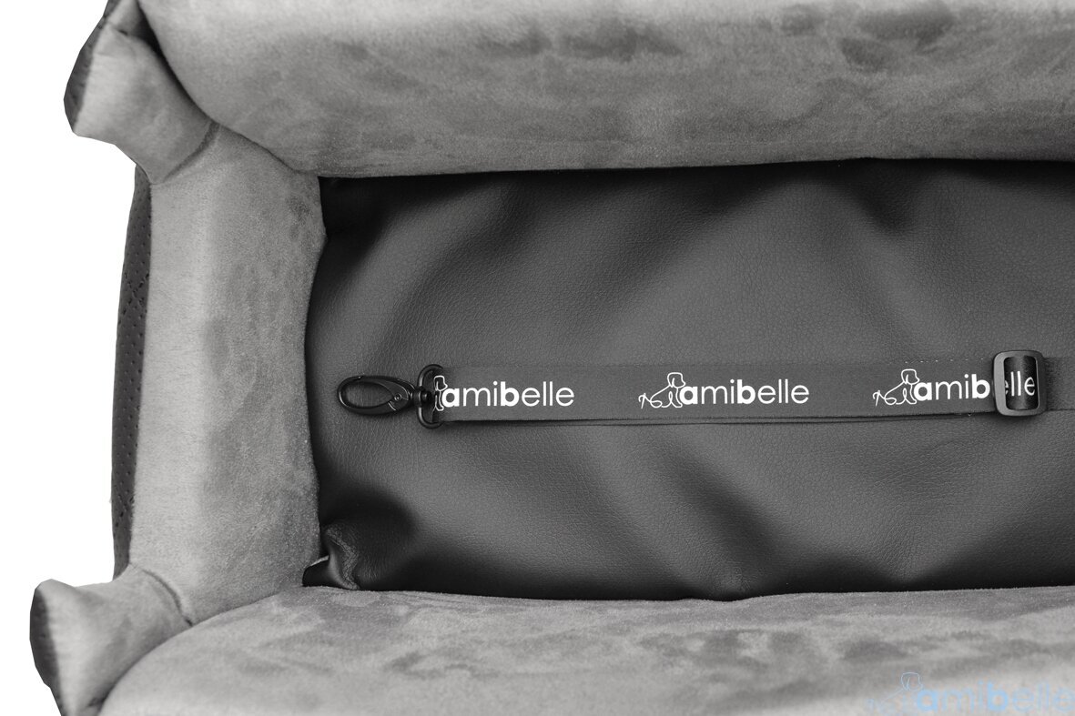 Amibelle Locky turvaistuin / kuljetuslaukku, musta yksi koko, 44 ​​x 27 x 22 cm hinta ja tiedot | Koiran matkatarvikkeet | hobbyhall.fi