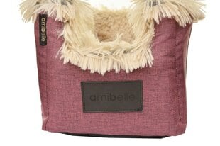 Lemmikkien pesä Amibelle Locky, viininpunainen, 44 x 27 x 22 cm hinta ja tiedot | Koiran matkatarvikkeet | hobbyhall.fi