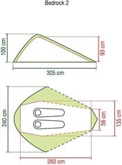 Coleman Bedrock 2 teltta hinta ja tiedot | Teltat | hobbyhall.fi