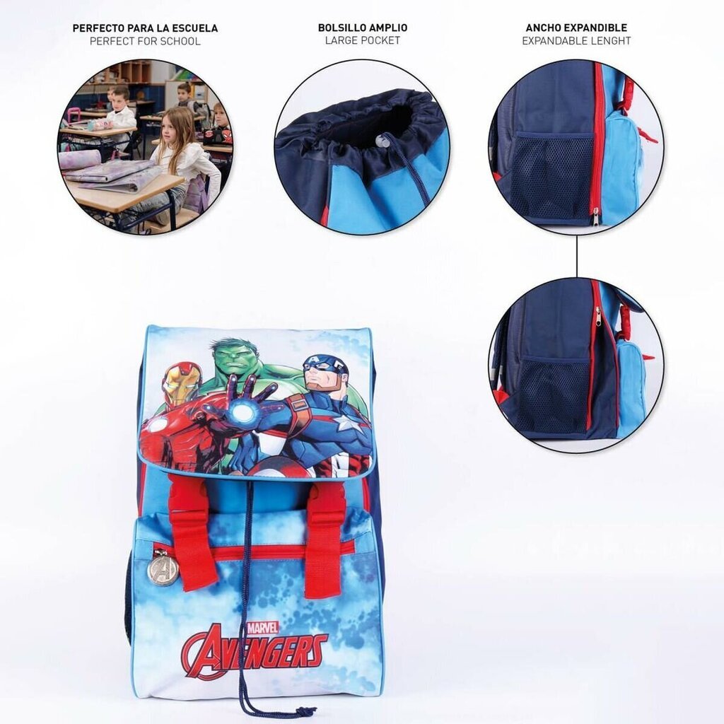 The Avengers, sinisen värinen reppu hinta ja tiedot | Koulureput ja -laukut | hobbyhall.fi