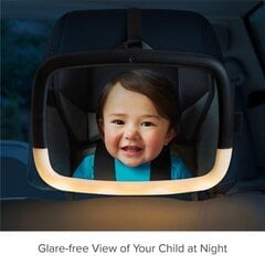 Munchkin Night Light Peili vauvan valvontaan autossa Baby In-Sight hinta ja tiedot | Turvaistuimen lisävarusteet | hobbyhall.fi
