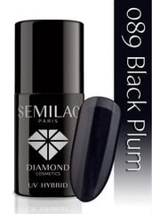 Hybridikynsilakka Semilac 089 Black Plum, 7 ml hinta ja tiedot | Kynsilakat ja kynsienhoitotuotteet | hobbyhall.fi