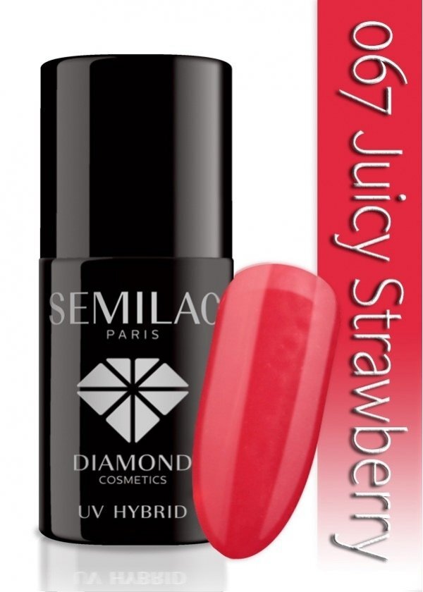 Semilac 067 Juicy Strawberry hybridikynsillakka, 7 ml hinta ja tiedot | Kynsilakat ja kynsienhoitotuotteet | hobbyhall.fi