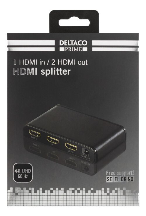 Deltaco HDMI-245, HDMI hinta ja tiedot | Kaapelit ja adapterit | hobbyhall.fi