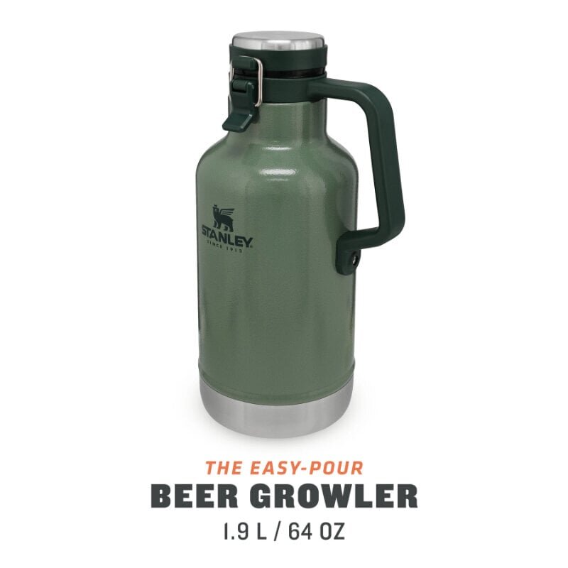 Olutkannu The Easy-Pour Growler Classic, 1,9 L, vihreä hinta ja tiedot | Termoskannut ja termosmukit | hobbyhall.fi