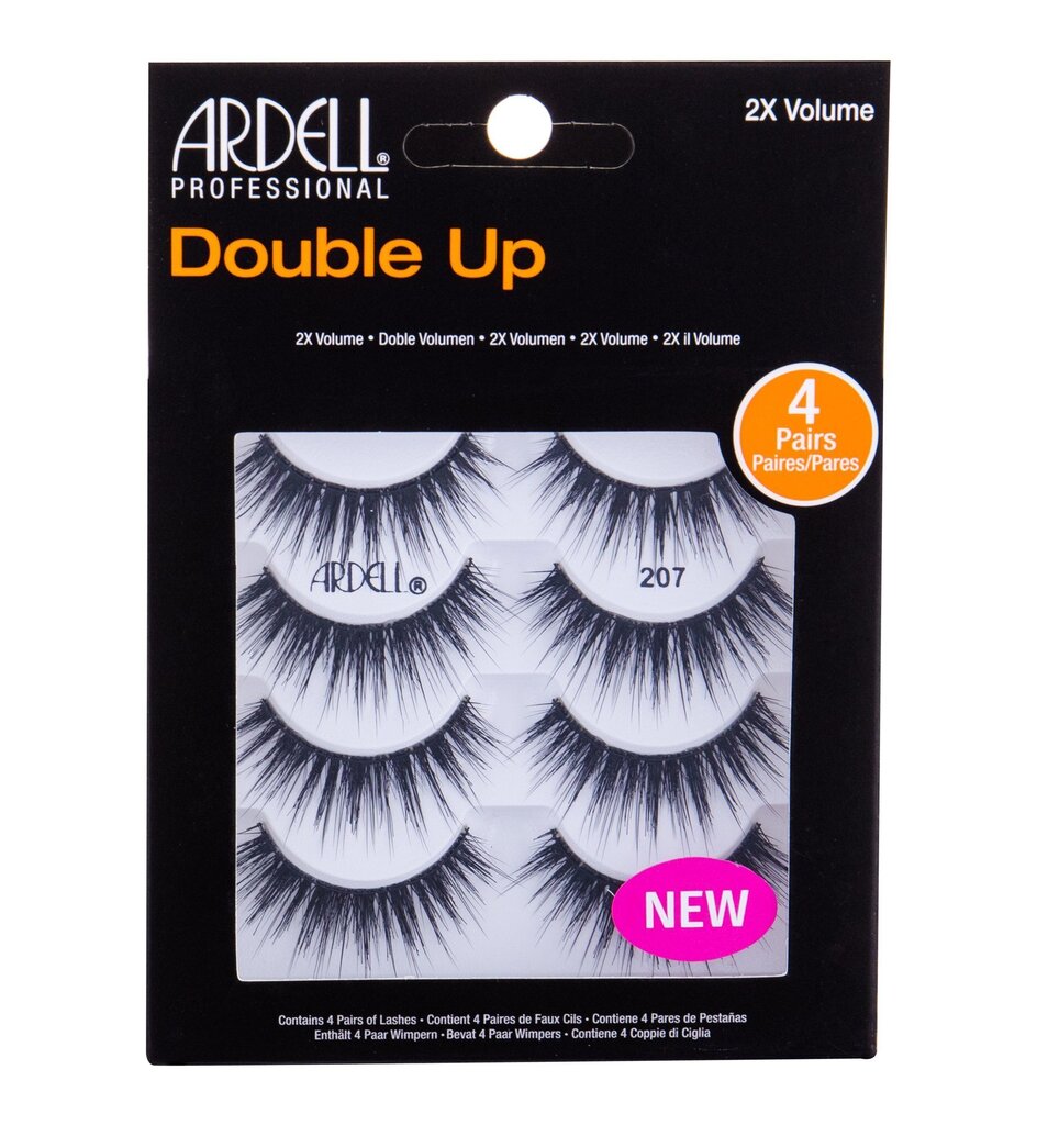 Liimattavat tekoripset Ardell Professional Double up 2x Volume, 4 paria hinta ja tiedot | Irtoripset ja ripsentaivuttimet | hobbyhall.fi